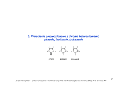 Związki heterocykliczne – synteza i wykorzystanie w chemii medycznej
