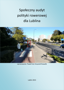 Społeczny audyt polityki rowerowej dla Lublina