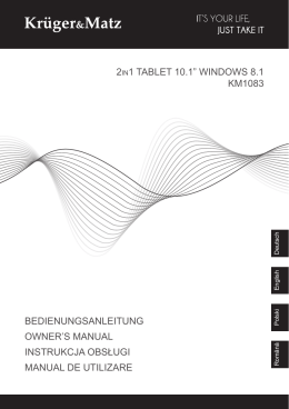 2IN1 TABLET 10.1” WINDOWS 8.1 KM1083