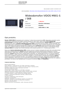 Wideodomofon VIDOS M901-S / S6B - Abaks