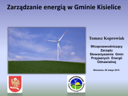 Zarządzanie energią w Gminie Kisielice