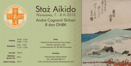 Staż Aikido z André Cognard Shihan: Warszawa, 7