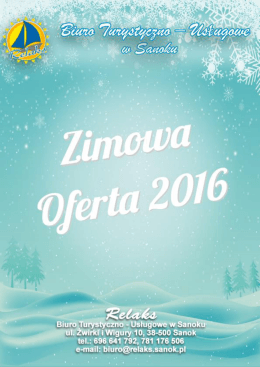 Zimowisko w Jodłówce Tuchowskiej 2016