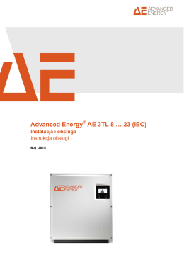 Advanced Energy AE 3TL 8 … 23 (IEC)