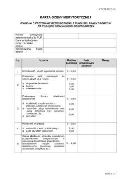 CAZ-IR-DOT-3 6 Karta oceny merytorycznej 10.06.2015
