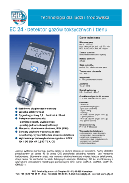 EC 24 - Detektor gazów toksycznych i tlenu