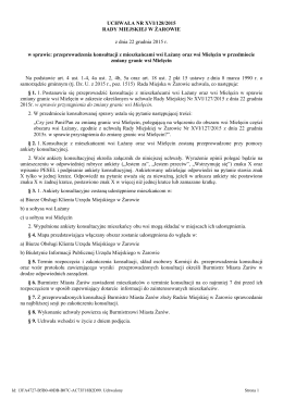 Uchwała nr XVI/128/2015