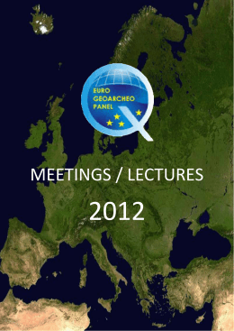 meetings / lectures - Wydział Nauk Geograficznych i Geologicznych