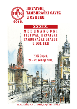 Program Festivala - Hrvatski tamburaški savez u Osijeku