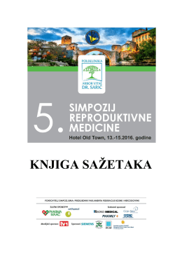 knjiga sažetaka - Mostarski dani reproduktivne medicine
