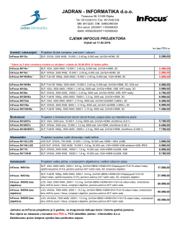 InFocus projektori - Jadran Informatika doo