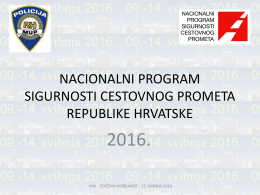 nacionalni program sigurnosti cestovnog prometa republike