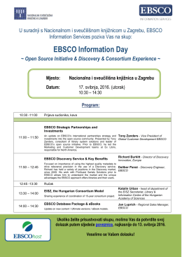 Ebsco Information Day – program