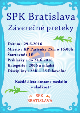 Záverečné preteky SPK Bratislava