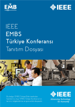 Sponsorluk Dosyası - IEEE EMB Turkey Conference