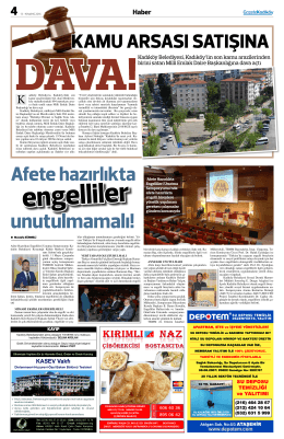 KASEV Vakfı - Gazete Kadıköy