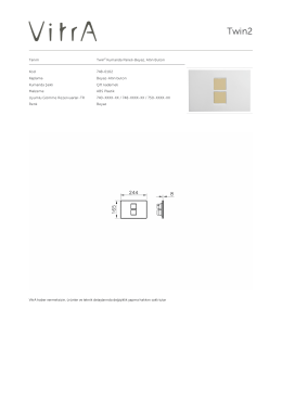 Tanım Twin² Kumanda Paneli-Beyaz, Altın Buton Kod 748