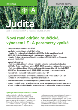 Judita - Limagrain Central Europe Cereals, sro