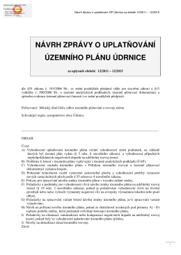 Návrh Zprávy o upl ÚP Údrnice 2011_2015