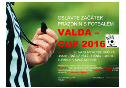 VALDA – CUP 2016