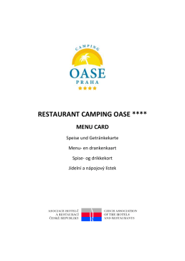 restaurant camping oase