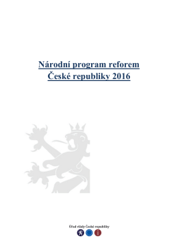 Národní program reforem České republiky 2016