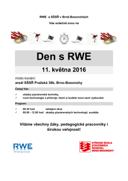 Den s RWE 11. května 2016