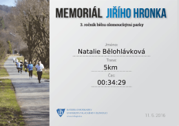 Natalie Bělohlávková 5km 00:34:29