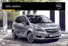 Opel Meriva katalog – Opel Meriva broszura – Opel Meriva rok