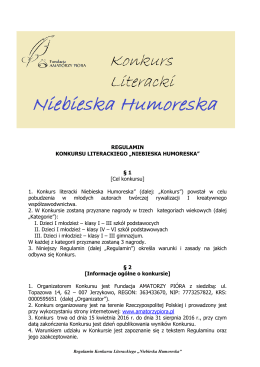 Regulamin konkursu - kalendarz.ngo.pl