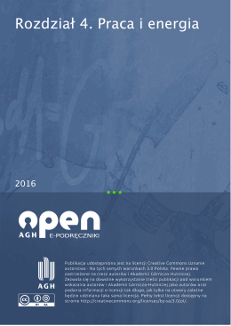 Rozdział 4. Praca i energia - Open AGH e-podręczniki
