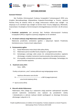 Zapytanie ofertowe - BIP Urzędu Marszałkowskiego Województwa