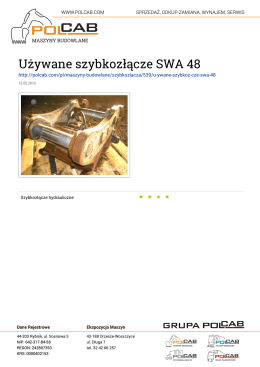 Używane szybkozłącze SWA 48
