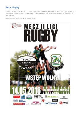 Mecz Rugby