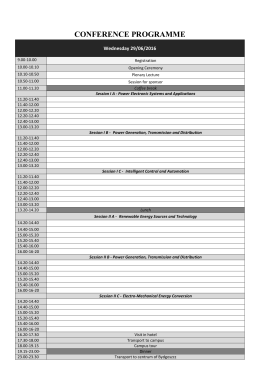 programme overview - CPE
