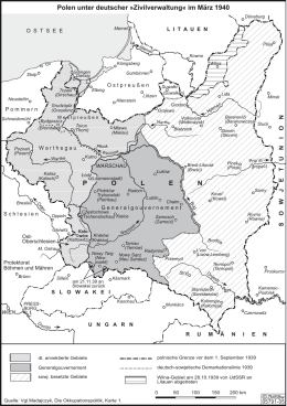 POLEN Polen unter deutscher »Zivilverwaltung« im März 1940