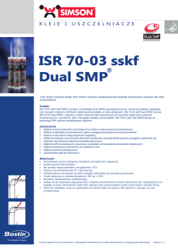 ISR 70-03 sskf Dual SMP TDS (