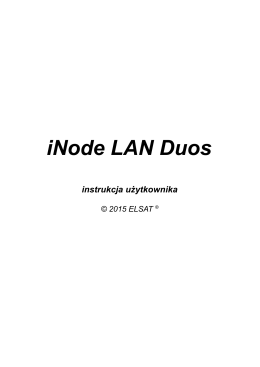 iNode LAN Duos - instrukcja użytkownika