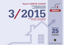 Raport AMRON–SARFiN - Związek Banków Polskich