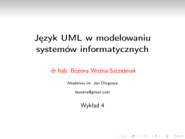 Jezyk UML w modelowaniu systemów informatycznych
