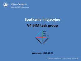 Spotkanie inicjacyjne V4 BIM task group, Warszawa, 2015-10