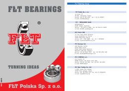 FLT Bearing Group - FŁT Polska Sp. z oo