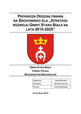 LATA 2015-2025” - Gmina Stara Biała