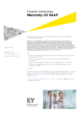 Warsztaty US GAAP - Ernst & Young Academy of Business