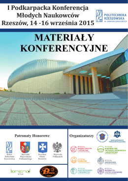 materiały konferencyjne - Samorząd doktorantów