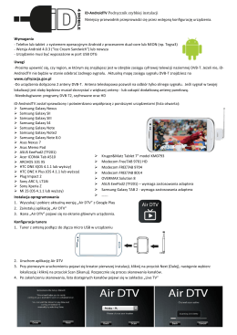 iD-AndroidTV Podręcznik szybkiej instalacji Niniejszy