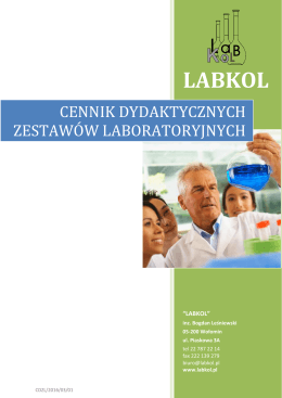 Cennik dydaktycznych zestawów laboratoryjnych