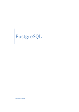 PostgreSQL - trener