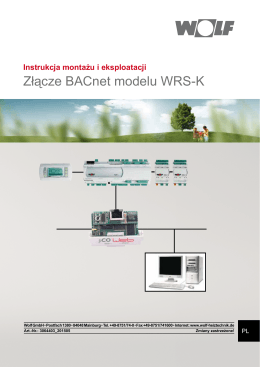 Instrukcja montażu i eksploatacji WRS-K