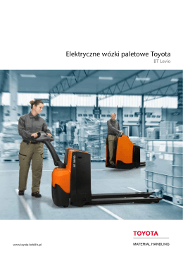 Elektryczne wózki paletowe Toyota